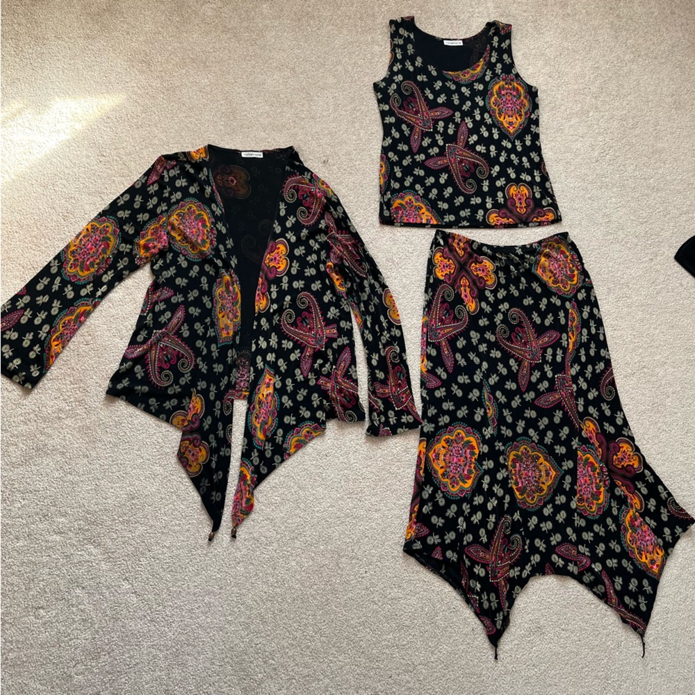 Beautiful Notations vintage paisley 3 piece set